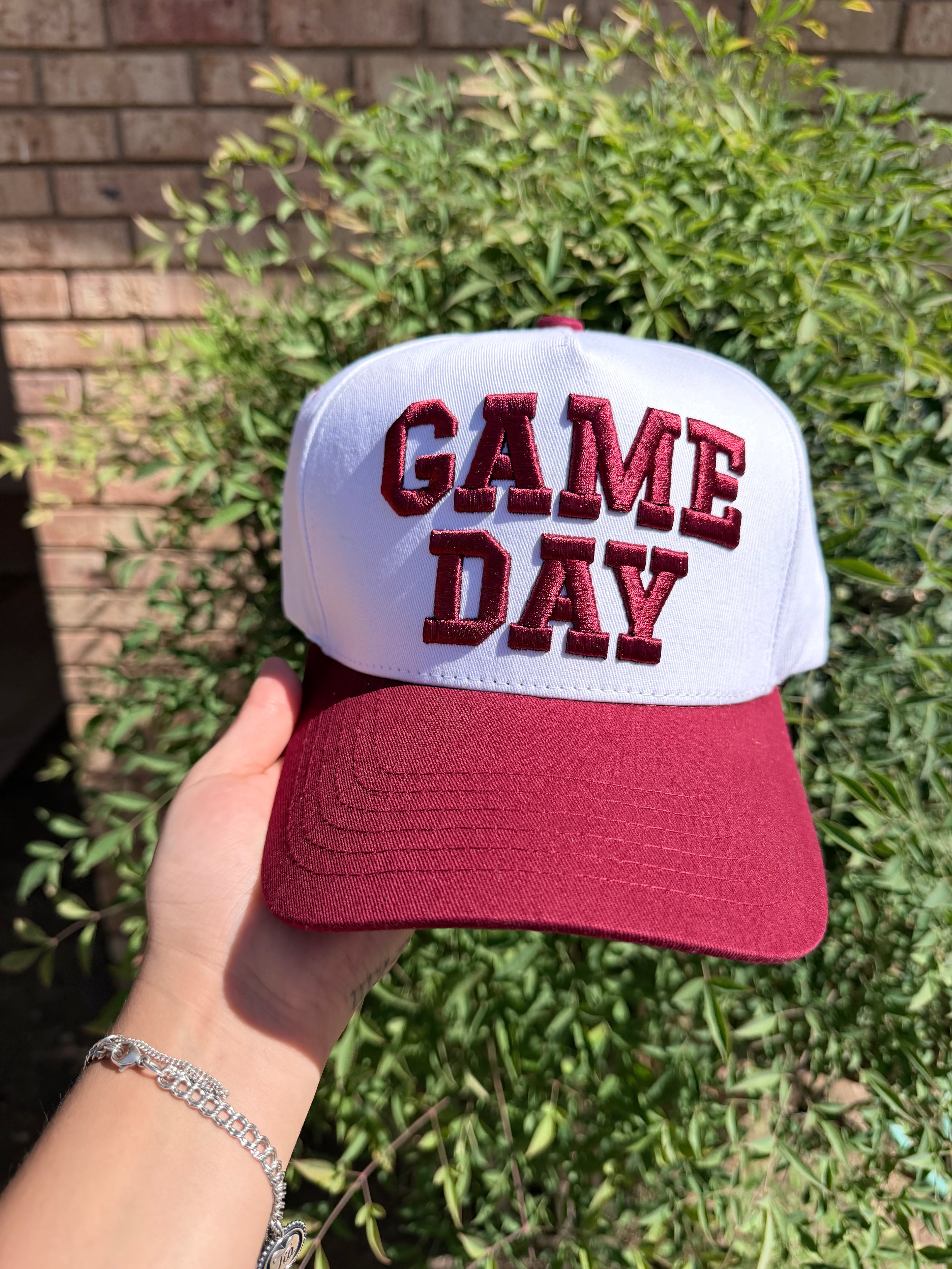 Game Day Burgundy/White